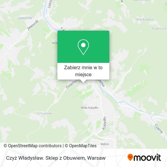 Mapa Czyż Władysław. Sklep z Obuwiem