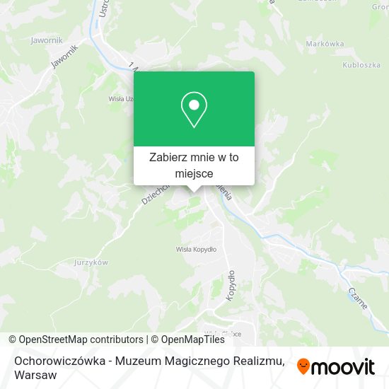 Mapa Ochorowiczówka - Muzeum Magicznego Realizmu