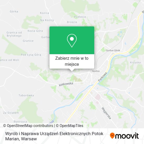 Mapa Wyrób i Naprawa Urządzeń Elektronicznych Potok Marian