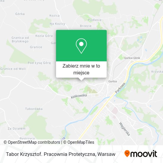 Mapa Tabor Krzysztof. Pracownia Protetyczna