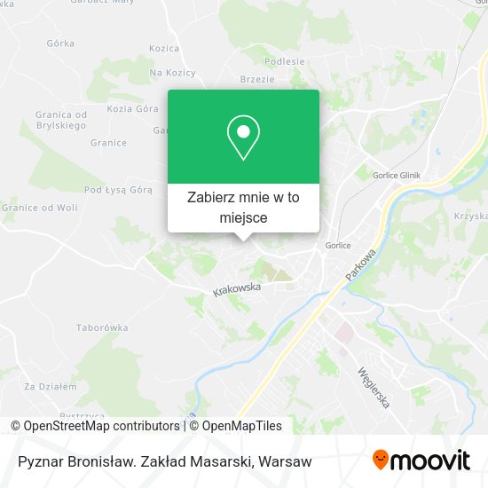 Mapa Pyznar Bronisław. Zakład Masarski