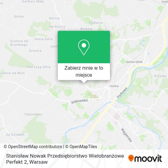 Mapa Stanisław Nowak Przedsiębiorstwo Wielobranżowe Perfekt 2