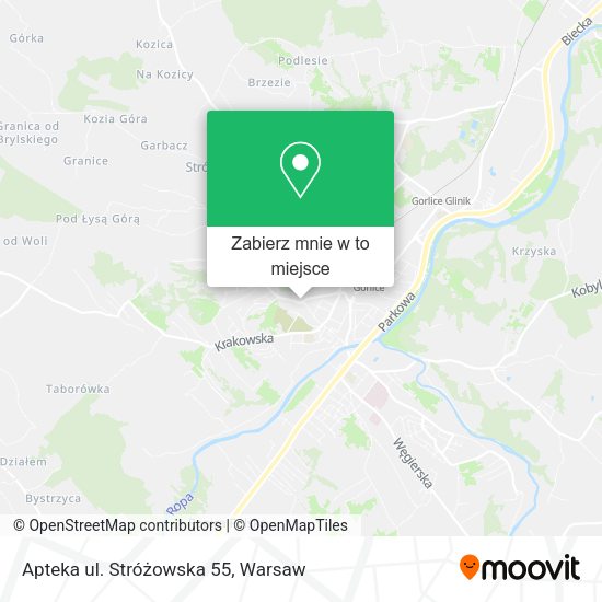 Mapa Apteka ul. Stróżowska 55