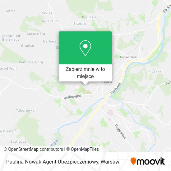 Mapa Paulina Nowak Agent Ubezpieczeniowy