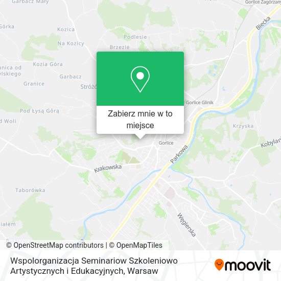 Mapa Wspolorganizacja Seminariow Szkoleniowo Artystycznych i Edukacyjnych