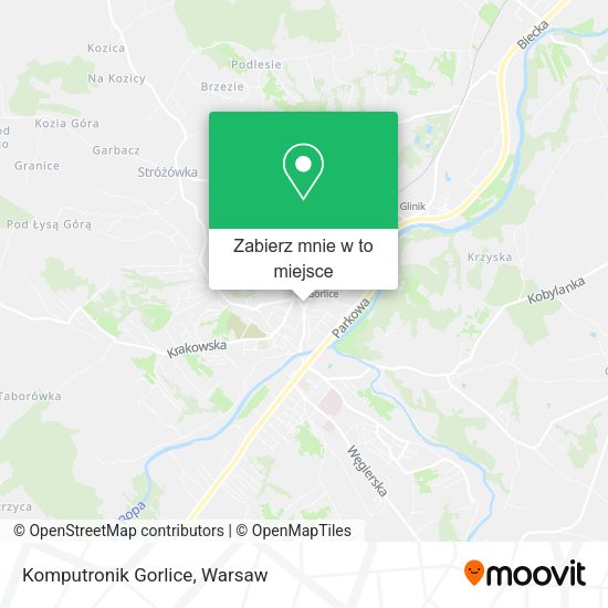 Mapa Komputronik Gorlice