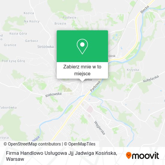 Mapa Firma Handlowo Usługowa Jjj Jadwiga Kosińska