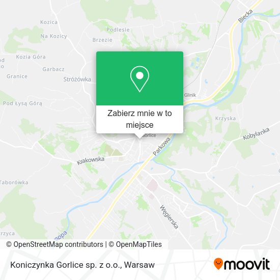 Mapa Koniczynka Gorlice sp. z o.o.