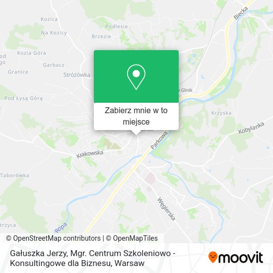 Mapa Gałuszka Jerzy, Mgr. Centrum Szkoleniowo - Konsultingowe dla Biznesu