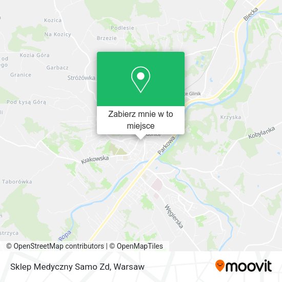 Mapa Sklep Medyczny Samo Zd