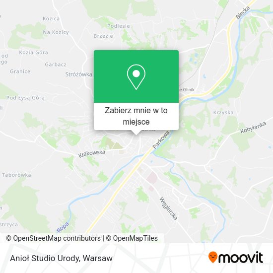 Mapa Anioł Studio Urody