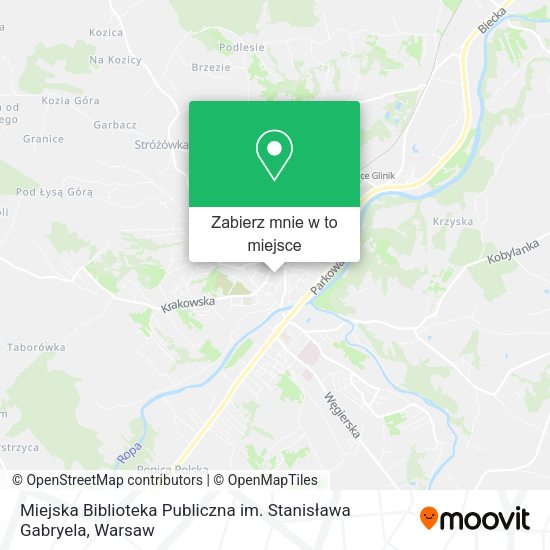 Mapa Miejska Biblioteka Publiczna im. Stanisława Gabryela