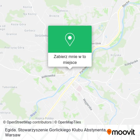 Mapa Egida. Stowarzyszenie Gorlickiego Klubu Abstynenta