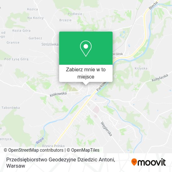 Mapa Przedsiębiorstwo Geodezyjne Dziedzic Antoni