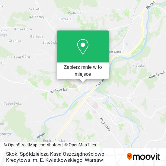 Mapa Skok. Spółdzielcza Kasa Oszczędnościowo - Kredytowa im. E. Kwiatkowskiego