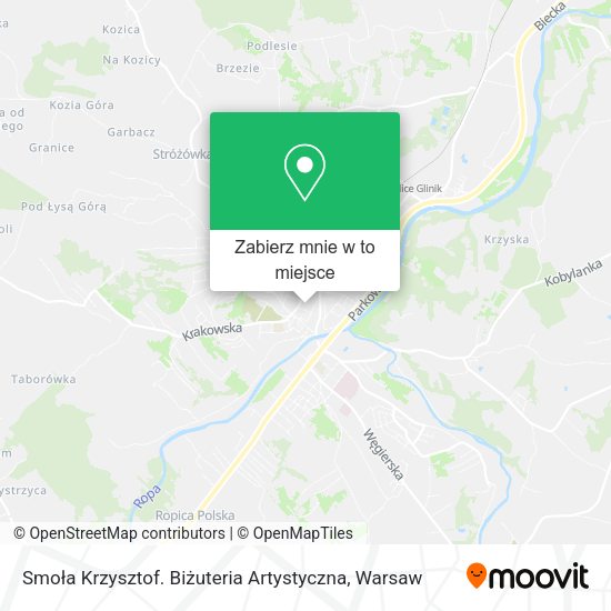 Mapa Smoła Krzysztof. Biżuteria Artystyczna