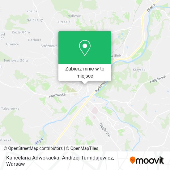 Mapa Kancelaria Adwokacka. Andrzej Tumidajewicz