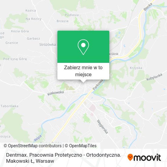 Mapa Dentmax. Pracownia Protetyczno - Ortodontyczna. Makowski Ł