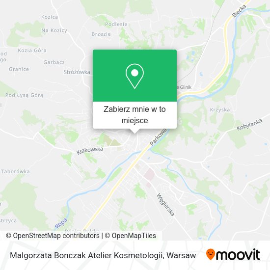 Mapa Malgorzata Bonczak Atelier Kosmetologii