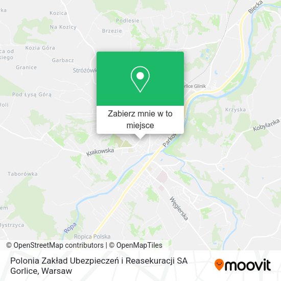 Mapa Polonia Zakład Ubezpieczeń i Reasekuracji SA Gorlice