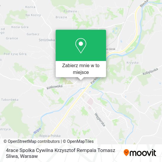 Mapa 4race Spolka Cywilna Krzysztof Rempala Tomasz Sliwa