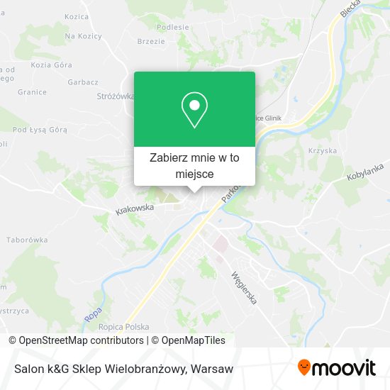 Mapa Salon k&G Sklep Wielobranżowy