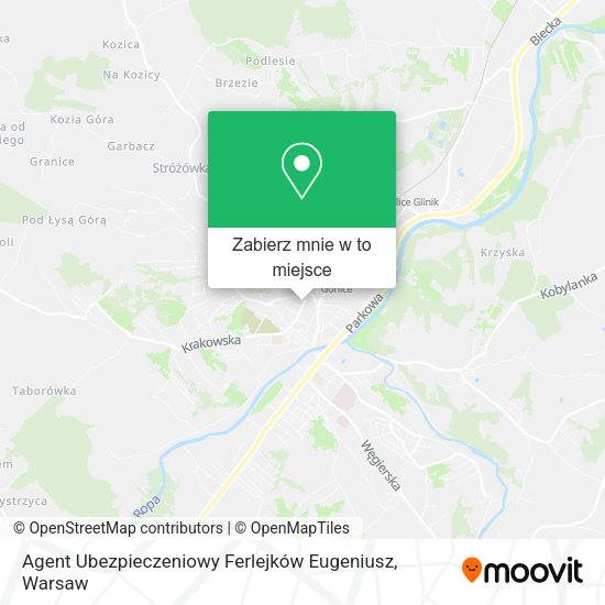 Mapa Agent Ubezpieczeniowy Ferlejków Eugeniusz