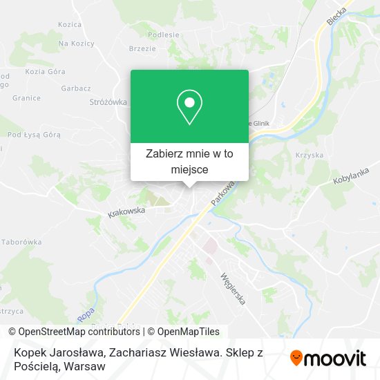 Mapa Kopek Jarosława, Zachariasz Wiesława. Sklep z Pościelą