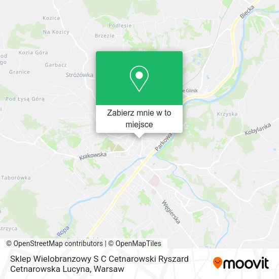 Mapa Sklep Wielobranzowy S C Cetnarowski Ryszard Cetnarowska Lucyna