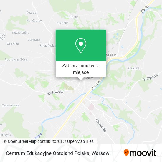 Mapa Centrum Edukacyjne Optoland Polska