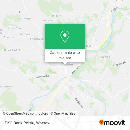 Mapa PKO Bank Polski