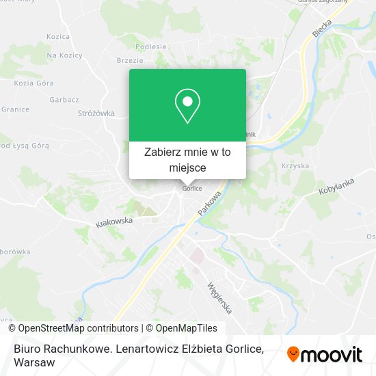 Mapa Biuro Rachunkowe. Lenartowicz Elżbieta Gorlice