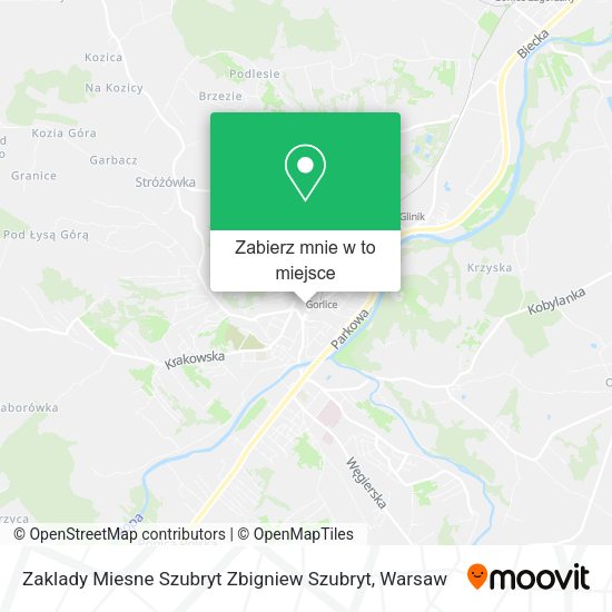 Mapa Zaklady Miesne Szubryt Zbigniew Szubryt