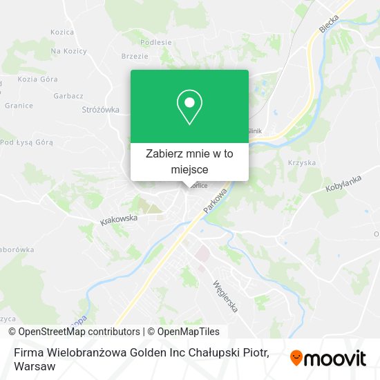 Mapa Firma Wielobranżowa Golden Inc Chałupski Piotr