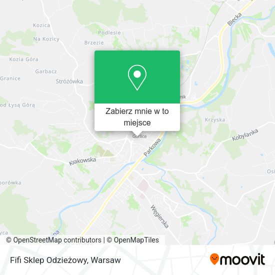 Mapa Fifi Sklep Odzieżowy