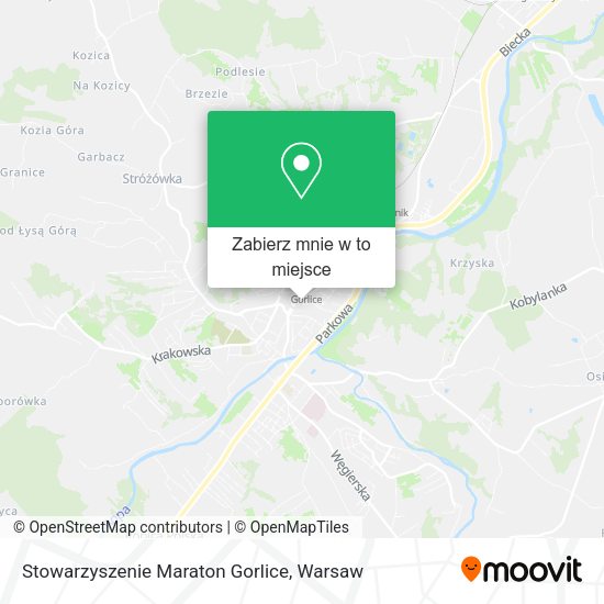 Mapa Stowarzyszenie Maraton Gorlice