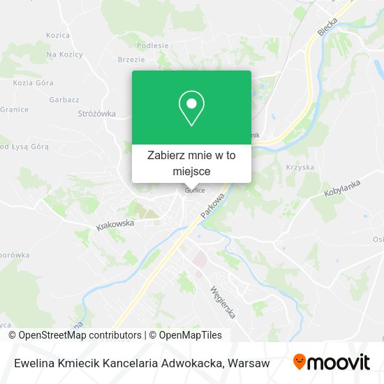 Mapa Ewelina Kmiecik Kancelaria Adwokacka