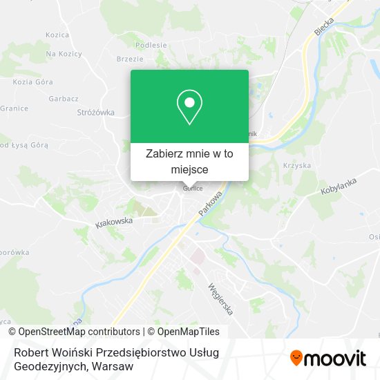 Mapa Robert Woiński Przedsiębiorstwo Usług Geodezyjnych