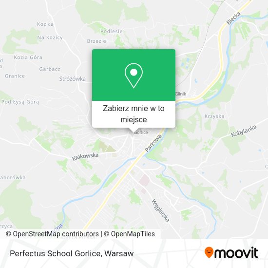 Mapa Perfectus School Gorlice