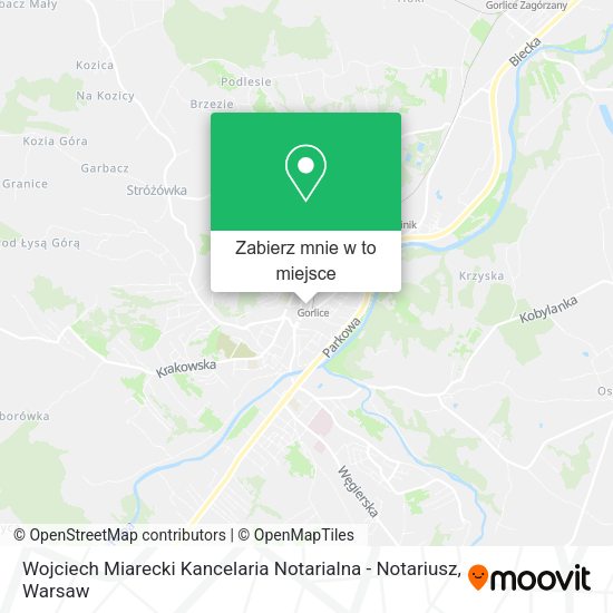 Mapa Wojciech Miarecki Kancelaria Notarialna - Notariusz