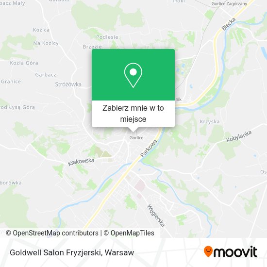 Mapa Goldwell Salon Fryzjerski