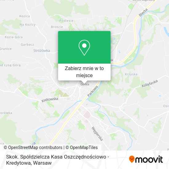 Mapa Skok. Spółdzielcza Kasa Oszczędnościowo - Kredytowa