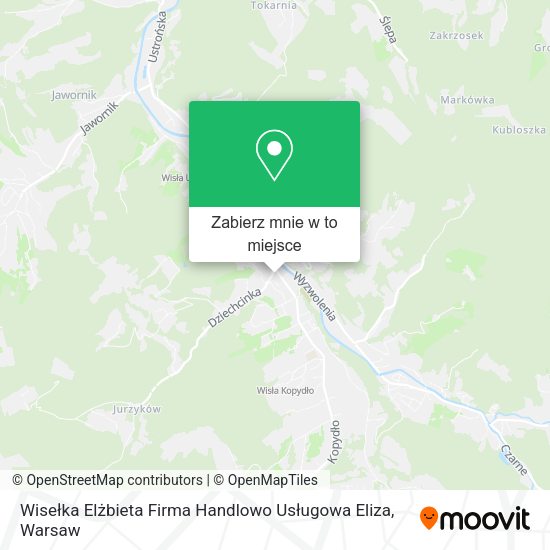 Mapa Wisełka Elżbieta Firma Handlowo Usługowa Eliza