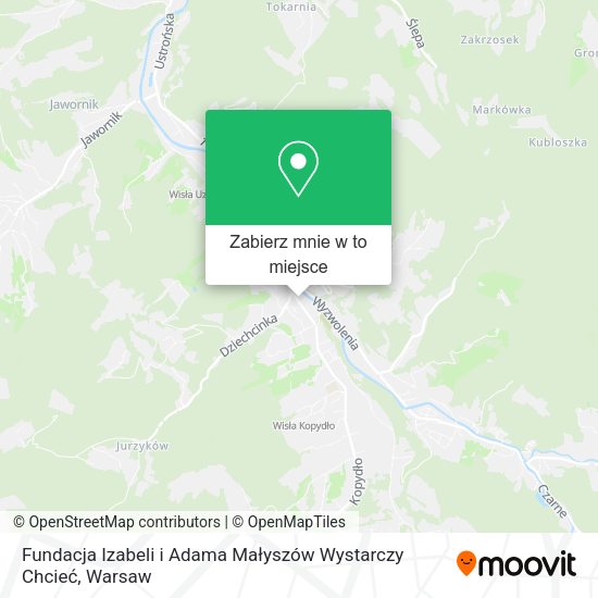 Mapa Fundacja Izabeli i Adama Małyszów Wystarczy Chcieć