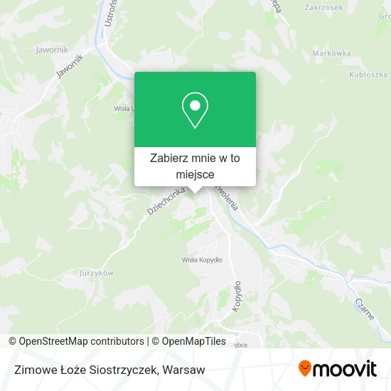 Mapa Zimowe Łoże Siostrzyczek