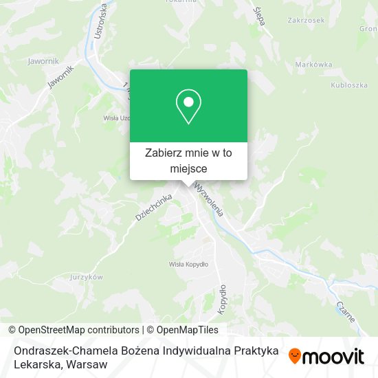 Mapa Ondraszek-Chamela Bożena Indywidualna Praktyka Lekarska