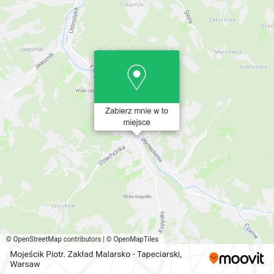 Mapa Mojeścik Piotr. Zakład Malarsko - Tapeciarski