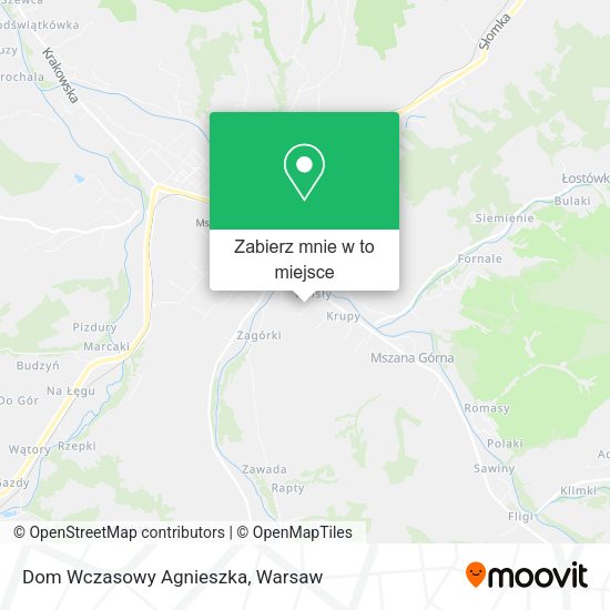 Mapa Dom Wczasowy Agnieszka