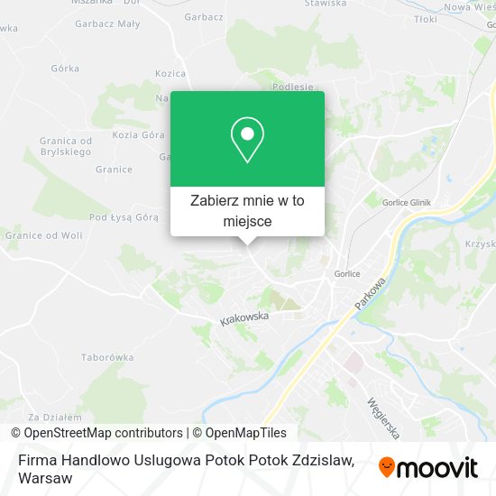 Mapa Firma Handlowo Uslugowa Potok Potok Zdzislaw