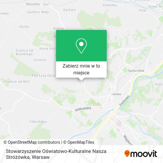 Mapa Stowarzyszenie Oświatowo-Kulturalne Nasza Stróżówka